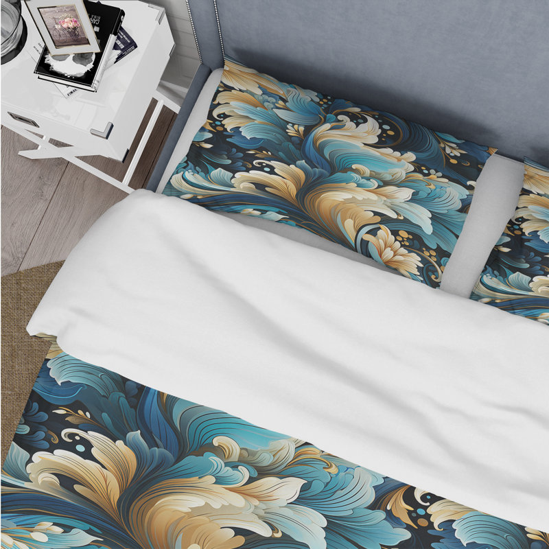 Ensemble de housse de couette Deco Paisley Elegance, Housse de couette pour grand lit et 2 taies décor