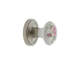 Classic Rosette with White Rose Porcelain Door Knob-1798647080