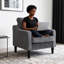 Fauteuil rembourré en chenille de l 28,5 po-1557051848