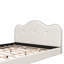 Très grand lit plateforme tapissier, beige-937973424