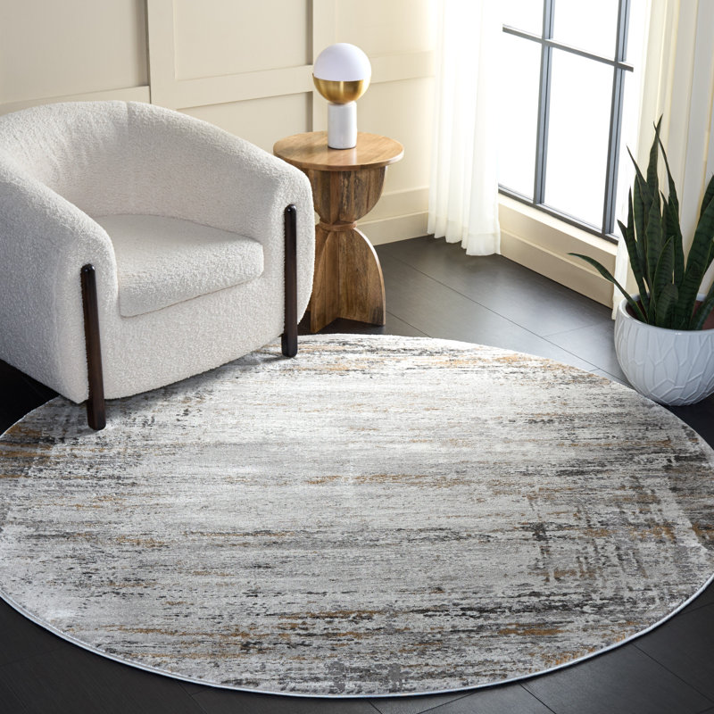 Tapis abstrait Craft 826 Performance, Rond 6 pi 7 po x 6 pi 7 po