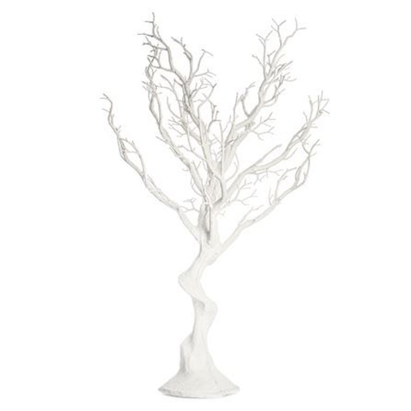 Branche artificielle de Manzanita, Blanc, H 30 po x l 10 po x P 10 po