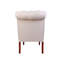 Élégant fauteuil à oreilles, couleur écru, 24,0 x 36,2 x 35,4 pouces | Structure en bois massif, tissu 100% polyester facile à nettoyer | Parfait pour un décor rustique et traditionnel, des sièges confortables pour le salon ou le salon de l'hôtel-416573859