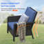 Chaise de terrasse pour 2 personnes avec coussins Jerimee