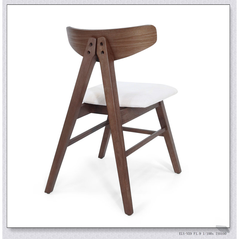 Stylish and Comfortable VIDA DINING CHAIR (Set of 2) with Curved Backrest and Durable Wood Frame, Ideal for Modern Dining Areas.