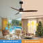 Ventilateur de plafond moderne à 3 pales de 52 po avec ensemble d'éclairage et télécommande AuraVista-33271113-33271120