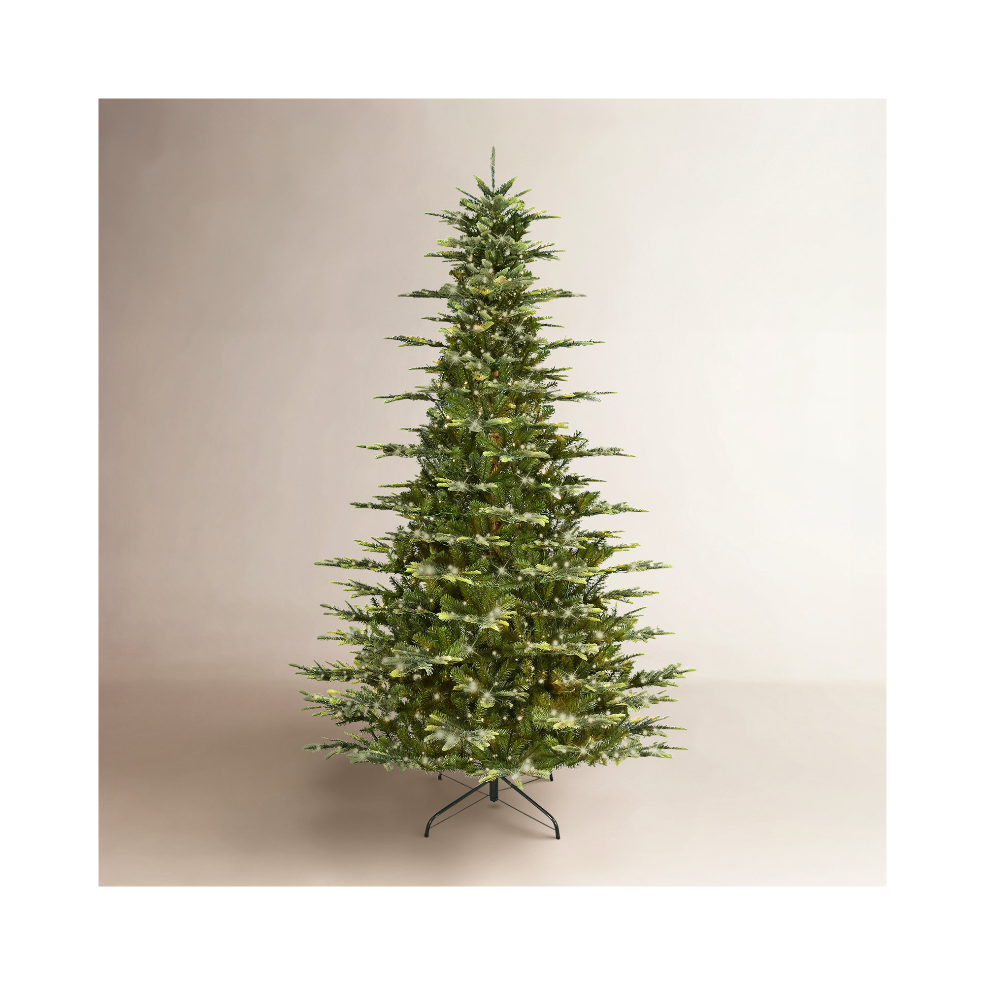 9' Pre-Lit Aspen Fir Modern Artificial Christmas Tree