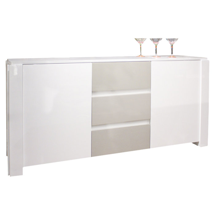 Natalia 66'' Sideboard, White Lacquer