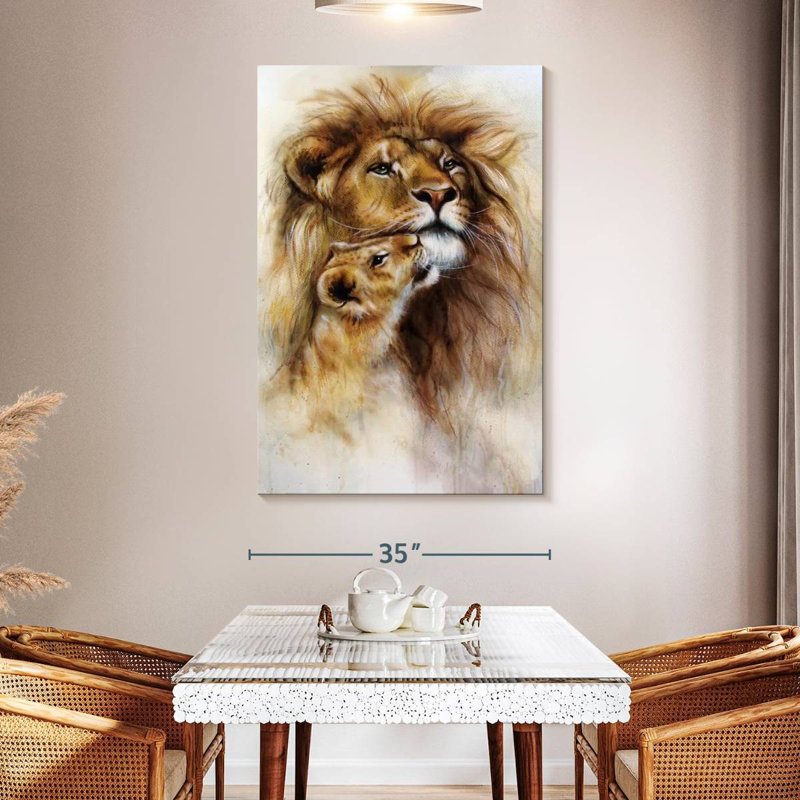 Brampt Lions, 51" H x 34" W