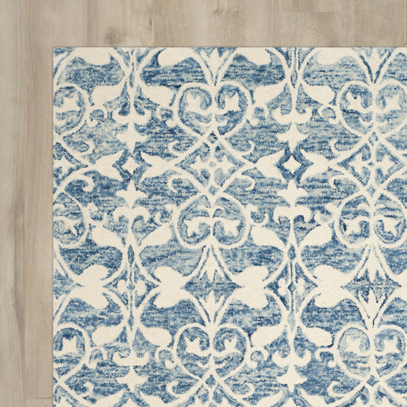 Dashanna Hand Tufted Wool Floral Rug, Runner 2'3" x 7'