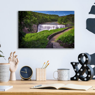 «Middle Falls Of Letchworth» par Rick Berk, art mural en verre acrylique