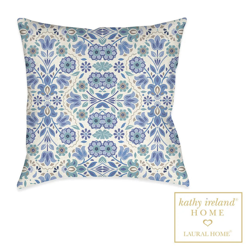 Coussin intérieur / extérieur Indochine, Bleu