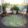 Machine Washable Indoor/Outdoor Xhevrie Aloe Rug