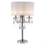 Lampe de table inspirée du cristal blanc / chrome 29,5 po (1pc / Ctn) (1,58 / 9,10)