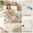 Boneless Plush Corduroy Upholstered Convertible Sofa Bed with Double Cushions, Cup Holders & Pillows — No Assembly Sleeper Chair-1079969023