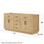 Base de meuble-lavabo double autoportant de 71 po Beckett-132484186-132484187