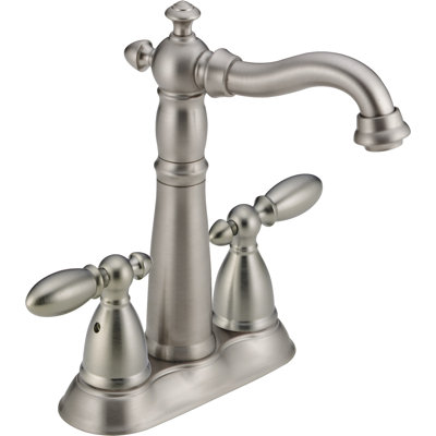 Victorian Double Handle Kitchen Faucet with Diamond Seal Technology