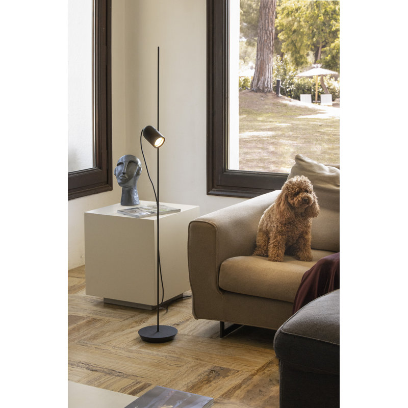 Onfa Floor Lamp, Walnut, Brass