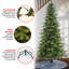 7.5 Ft. Pre-Lit Backer Pine Tree With LED Lights