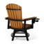 Chaise pivotante Featherstone Adirondack, noire-130678697