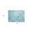 2' X 3' Teal Abstract Washable Non Skid Indoor Outdoor Area Rug