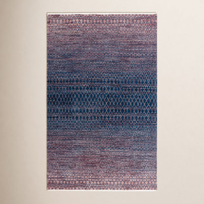 Bunbury Handmade Navy / Pink Rug