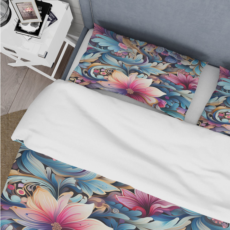 Enchanted Paisleys Emb I Bedding, Housse de couette simple + 1 taie décorative stan