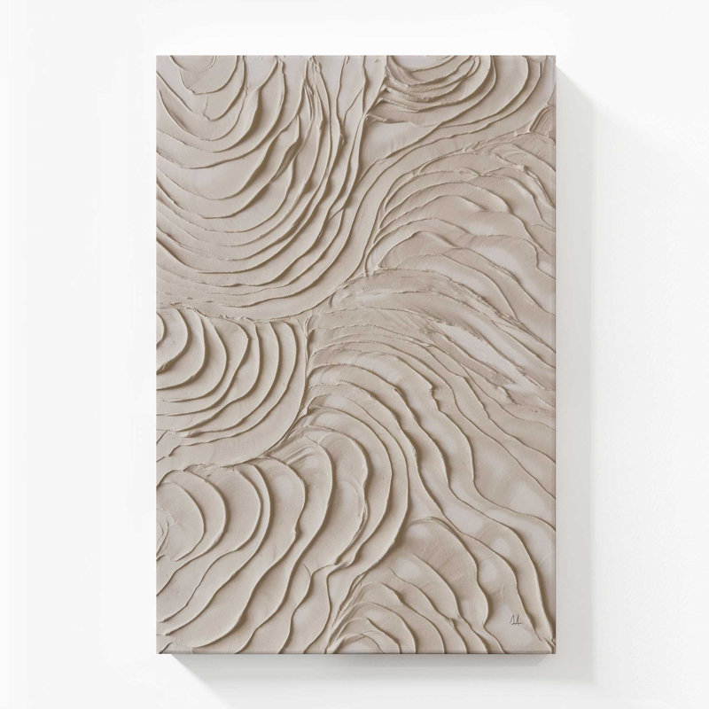 Toile roulée Wave Formations III, Toile tendue, H 54 po x l 36 po x P 1,25 po