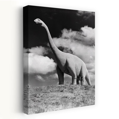 1950S Life-Size Statue Of Extinct Long Neck Gigantic Brontosaurus Dinosaur Park Established 1936 Rapid City South Dakota Usa Classic Retro Vintage ...