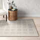 Holland Geometric Handmade Tufted Wool Area Rug in Brown