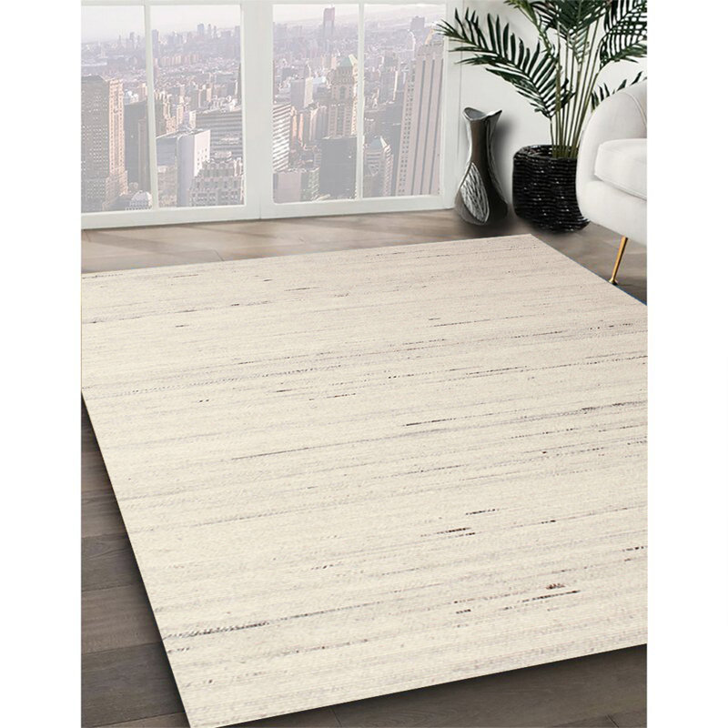 Tapis abstrait beige, Rectangle 7 pi x 9 pi