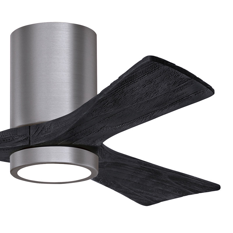 Irene LED Ceiling Fan, Brushed Pewter, Matte Black, 42"
