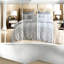 Ensembles de literie en coton jacquard, design rayé contemporain, idéal pour la chambre à coucher