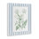 Herbes sauvages sur toile à rayures bleues, design par lettré et doublé
