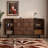 Modern Black Walnut Solid Wood Accent Cabinet