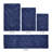 Hugo Premium 100% Cotton 2370 GSM 4-Piece Tufted Bath Rug Set with Non-Slip Spray Latex Backing, OEKO-TEX® Certified, Super Absorbent & Machine Washable, Navy-286268682-286268720