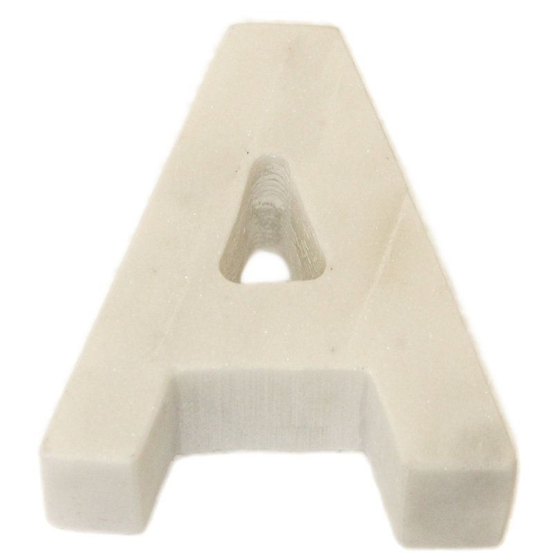 Bloc de lettres Zeb Marble Helvetica, A