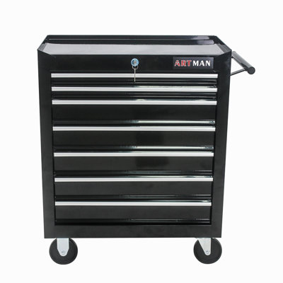 7 Drawers Multifunctional Tool Cart With Wheels