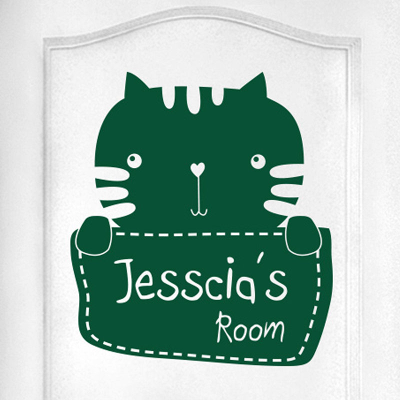 Animals Wall Decal, Dark Green