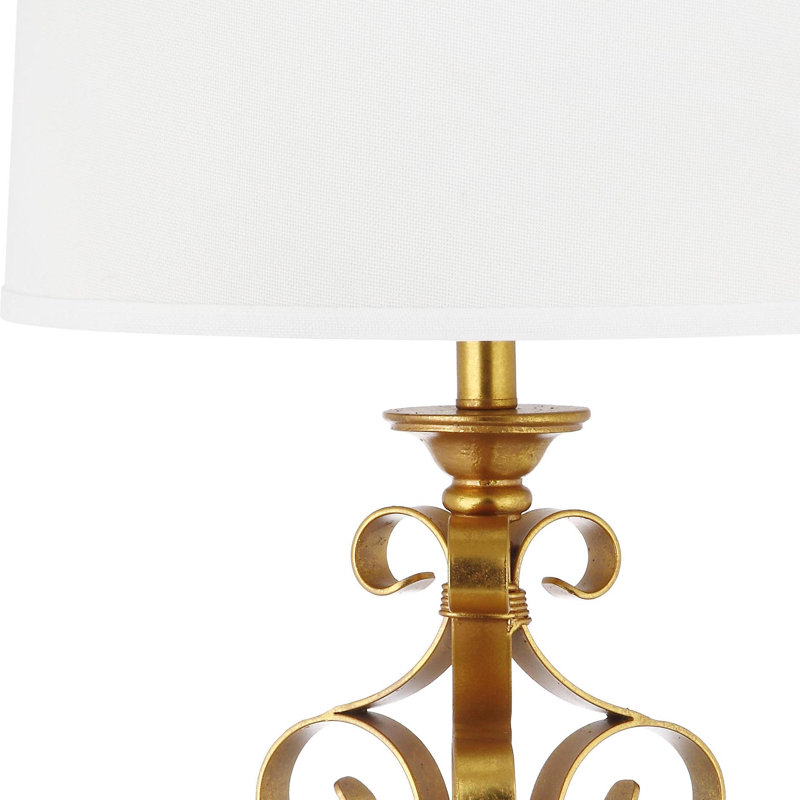 Ensemble de lampe de table 32" scroll sculpture Lucrezia