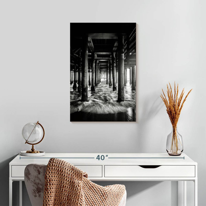 Lilie Under The Bridge BW, 24" H x 16" W