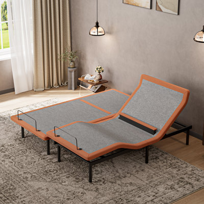 Adjustable Bed Frame With 14" Memory Foam Black Mattress(Medium Plush), Head And Foot Lift, Lumbar Support, Head-Pillow-Tilt, Massage, Under-Bed Lights, USB & Type C Ports, Memory Positions, Zero Gravity, E6000 Series