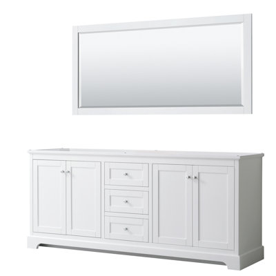 Avery 79'' Double Bathroom Vanity Base Only