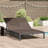 Sunbed With Cushions And Wheels 2-Person Poly Rattan-1598865568