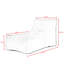 Fauteuil à billes et méridienne standard Resty pour chambre à coucher-38536387