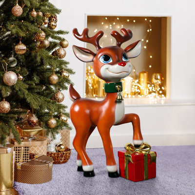 Belle, The Red-Nosed Reindeer Statue
