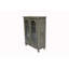 Armoire de cuisine avec 2 portes en verre et 2 tiroirs-129189880