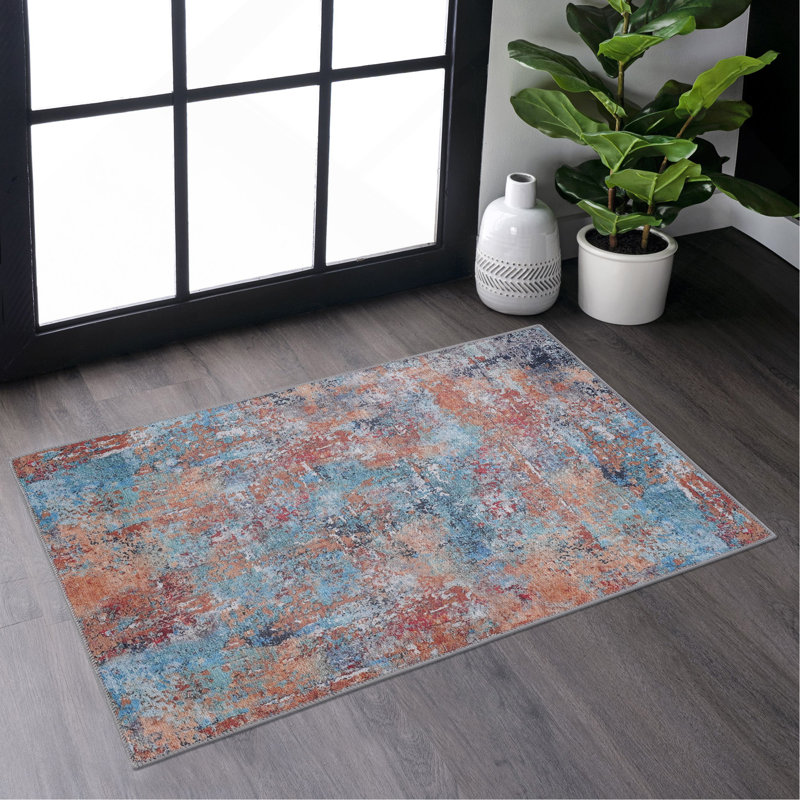 Multi Washable Rug 2' X 3' Doormat Rug (Multi, 2' X 3'), Rectangle 2' x 3'