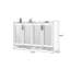 Rangement pour chaussures en alliage d'aluminium blanc