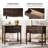 Lassiter 30''W Transitional Spindle Legs 2-Drawer End Table with Built-In Charging Station And Solid Wood
